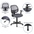 Flash Furniture LF-118P-T-GY-GG Mid-Back Gray Mesh Swivel Ergonomic Task Office Chair with Arms addl-5