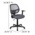 Flash Furniture LF-118P-T-GY-GG Mid-Back Gray Mesh Swivel Ergonomic Task Office Chair with Arms addl-6