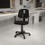 Flash Furniture LF-134-A-BK-GG Mid-Back Black Mesh Swivel Task Office Chair with Pivot Back and Arms addl-1