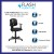 Flash Furniture LF-134-A-BK-GG Mid-Back Black Mesh Swivel Task Office Chair with Pivot Back and Arms addl-3