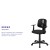 Flash Furniture LF-134-A-BK-GG Mid-Back Black Mesh Swivel Task Office Chair with Pivot Back and Arms addl-4