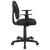 Flash Furniture LF-134-A-BK-GG Mid-Back Black Mesh Swivel Task Office Chair with Pivot Back and Arms addl-9