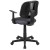 Flash Furniture LF-134-A-GY-GG Mid-Back Gray Mesh Swivel Task Office Chair with Pivot Back and Arms addl-10
