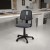 Flash Furniture LF-134-A-GY-GG Mid-Back Gray Mesh Swivel Task Office Chair with Pivot Back and Arms addl-1