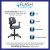 Flash Furniture LF-134-A-GY-GG Mid-Back Gray Mesh Swivel Task Office Chair with Pivot Back and Arms addl-3