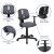 Flash Furniture LF-134-A-GY-GG Mid-Back Gray Mesh Swivel Task Office Chair with Pivot Back and Arms addl-5