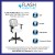 Flash Furniture LF-134-A-WH-GG Mid-Back White Mesh Swivel Task Office Chair with Pivot Back and Arms addl-3