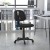 Flash Furniture LF-134-BK-GG Mid-Back Black Mesh Swivel Task Office Chair with Pivot Back addl-1