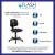 Flash Furniture LF-134-BK-GG Mid-Back Black Mesh Swivel Task Office Chair with Pivot Back addl-3