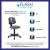Flash Furniture LF-134-GY-GG Mid-Back Gray Mesh Swivel Task Office Chair with Pivot Back addl-3
