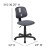 Flash Furniture LF-134-GY-GG Mid-Back Gray Mesh Swivel Task Office Chair with Pivot Back addl-6