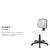 Flash Furniture LF-134-WH-GG Mid-Back White Mesh Swivel Task Office Chair with Pivot Back addl-4