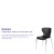 Flash Furniture LF-7-07C-BLK-GG Contemporary Design Black Plastic Stack Chair addl-3