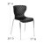 Flash Furniture LF-7-07C-BLK-GG Contemporary Design Black Plastic Stack Chair addl-5