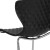 Flash Furniture LF-7-07C-BLK-GG Contemporary Design Black Plastic Stack Chair addl-7