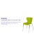 Flash Furniture LF-7-07C-CGRN-GG Contemporary Design Citrus Green Plastic Stack Chair addl-3
