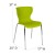 Flash Furniture LF-7-07C-CGRN-GG Contemporary Design Citrus Green Plastic Stack Chair addl-5