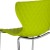 Flash Furniture LF-7-07C-CGRN-GG Contemporary Design Citrus Green Plastic Stack Chair addl-7