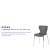 Flash Furniture LF-7-07C-GRY-GG Contemporary Design Gray Plastic Stack Chair addl-3