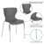 Flash Furniture LF-7-07C-GRY-GG Contemporary Design Gray Plastic Stack Chair addl-4