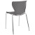 Flash Furniture LF-7-07C-GRY-GG Contemporary Design Gray Plastic Stack Chair addl-6