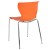 Flash Furniture LF-7-07C-ORNG-GG Contemporary Design Orange Plastic Stack Chair addl-5