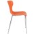 Flash Furniture LF-7-07C-ORNG-GG Contemporary Design Orange Plastic Stack Chair addl-7