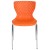 Flash Furniture LF-7-07C-ORNG-GG Contemporary Design Orange Plastic Stack Chair addl-8