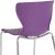 Flash Furniture LF-7-07C-PUR-GG Contemporary Design Purple Plastic Stack Chair addl-10
