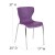 Flash Furniture LF-7-07C-PUR-GG Contemporary Design Purple Plastic Stack Chair addl-5