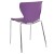 Flash Furniture LF-7-07C-PUR-GG Contemporary Design Purple Plastic Stack Chair addl-6