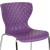 Flash Furniture LF-7-07C-PUR-GG Contemporary Design Purple Plastic Stack Chair addl-7