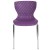 Flash Furniture LF-7-07C-PUR-GG Contemporary Design Purple Plastic Stack Chair addl-9