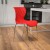 Flash Furniture LF-7-07C-RED-GG Contemporary Design Red Plastic Stack Chair addl-1