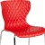 Flash Furniture LF-7-07C-RED-GG Contemporary Design Red Plastic Stack Chair addl-6