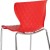 Flash Furniture LF-7-07C-RED-GG Contemporary Design Red Plastic Stack Chair addl-9