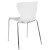 Flash Furniture LF-7-07C-WH-GG Contemporary Design White Plastic Stack Chair addl-5