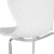 Flash Furniture LF-7-07C-WH-GG Contemporary Design White Plastic Stack Chair addl-6