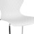 Flash Furniture LF-7-07C-WH-GG Contemporary Design White Plastic Stack Chair addl-9