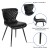 Flash Furniture LF-9-07A-BLK-GG Contemporary Upholstered Chair in Black Vinyl addl-3