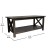 Flash Furniture LFS-2007-DKGRY-GG Farmhouse Style Wood Coffee Table with X-Frame Design and Lower Shelf. Dark Gray addl-4