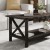 Flash Furniture LFS-2007-DKGRY-GG Farmhouse Style Wood Coffee Table with X-Frame Design and Lower Shelf. Dark Gray addl-5
