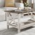 Flash Furniture LFS-2007-GRYWHT-GG Farmhouse Style Wood Coffee Table with X-Frame Design and Lower Shelf. Acacia Gray and Rustic White addl-5
