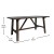 Flash Furniture LFS-2013-DKGRY-GG Dark Gray Wood Farmhouse Coffee Table, Trestle Style Accent Table  addl-4