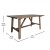 Flash Furniture LFS-2013-RSTBRN-GG Rustic Brown Wood Farmhouse Coffee Table, Trestle Style Accent Table addl-4