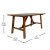 Flash Furniture LFS-2013-WAL-GG Walnut Wood Farmhouse Coffee Table, Trestle Style Accent Table  addl-4