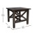 Flash Furniture LFS-4002-DKGRY-GG Farmhouse Style Wood End Table with X-Frame Design, Walnut addl-4