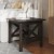 Flash Furniture LFS-4002-DKGRY-GG Farmhouse Style Wood End Table with X-Frame Design, Walnut addl-5