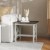 Flash Furniture LFS-4002-GRYWHT-GG Farmhouse Style Wood End Table with X-Frame Design, Acacia Gray and Rustic White addl-1