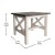 Flash Furniture LFS-4002-GRYWHT-GG Farmhouse Style Wood End Table with X-Frame Design, Acacia Gray and Rustic White addl-4